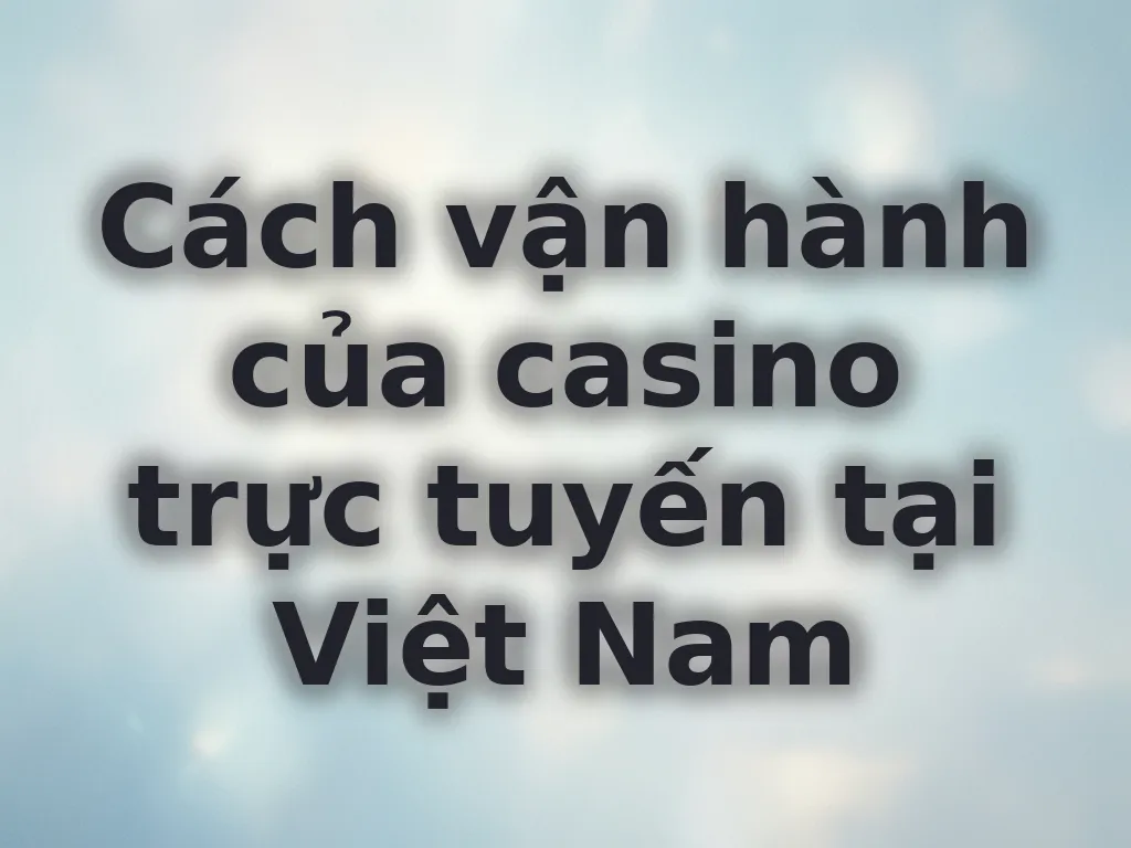 Cách vận hành casino trực tuyến